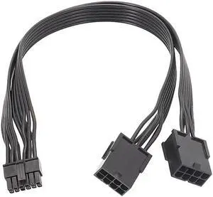 Dual PCIe 8Pin Female to Mini 12Pin Male GPU Power Adapter Cable for RTX30 Series RTX3080 RTX3090 GPU 8PIN/6+2P 6PI