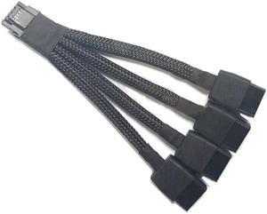 4x8Pin to 16Pin 12+4Pin 4x8pin PCIE 5.0 Video Graphics Card Power Supply Adapter Cable RTX4090 RTX4080 12VHPWR to 4x8pin(Straight)