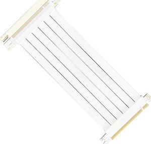 High Speed Graphics Cards PCI Express 16x Flexible Cable Riser Card PCI-E X16 Extension Adapter For GTX, RX series White(B-30)