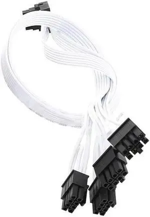 4xCPU 8pin to 16Pin Male PCI-E 5.0 12VHPWR RTX4090 90 Degree Elbow for C-orsair-AX760I/AX860/AX850/AX860 Adapter Cable(18AWG)
(0.4m)