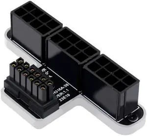 ATX3.0 12VHPWR 12+4P 600W 180 Degree Power Adapter Connector Converter for Desktops 3x8P to 40 Series Graphics Card(PH316 38A)
