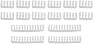 16pcs PP  Kit Cable Management Tools Wire Organizer Combs for PSU Cable Extension 4pcs 24pin, 12pcs 8pin(White)