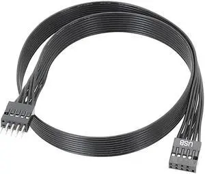 High-Speed 9Pin USB 2.0 Extension Cable - Male to Female Port for Computer Motherboard (30cm)