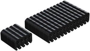 PVC  Clamp Cable Clip Organizer Dresser for 2.5-3.2mm PC Power Cord Wiring 8/24 Pin Computer Cable Manager(8PINx4 24PINX6)