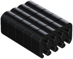 PVC  Clamp Cable Clip Organizer Dresser for 2.5-3.2mm PC Power Cord Wiring 8/24 Pin Computer Cable Manager(8PINX5)