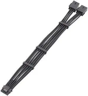 2x 8Pin Female to 12VHPWR PCIE 5.0 16Pin ATX3.0 Modular Cable for RTX40 Series Graphics Cards Reliable Connection Cord(2X8PIN PM)