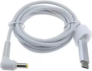 Type C to Power Cable Plug to 5.5x2.5mm Male 20V 3.25A Charging Cable for Router Laptop Speaker Modem LED