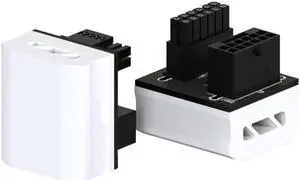 16Pin Graphics Card Power Adapter 12+4Pin Male To Female 180Degree Turn Connector Stable Performances Easy Routing Cable(W-forward direction)