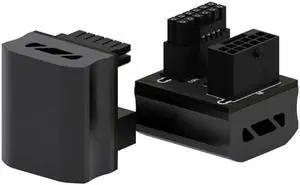 12VHPWR 180Degree Angled Adapter 12+4pin GPU Power Connector 600W Pcie5.0 Power Adapter Durable and Reliable Adapter(Black Down)