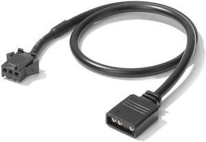 30cm Motherboard RGB Adapter Conversion Cable 5V 3Pin/12V 4Pin RGB Led Strip Light for PC Computer LED Light Strip Line(3P male)