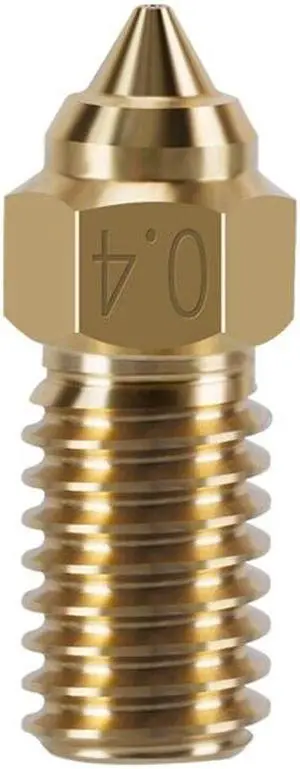Hardness Nozzle for  Neptune 4 Hardened Stainless Steel Brass 0.4mm  Threaded 3D Printer Nozzles Replacement(brass nozzle)
