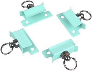 4PCS Stainless Steel Fixed Clip Clamp 3D Printer Glass Hotbed Color Clips Clamps(Mint Green)