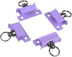 4PCS Stainless Steel Fixed Clip Clamp 3D Printer Glass Hotbed Color Clips Clamps(Purple)