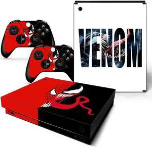 Venom Deadpool Vinyl Game Console Skin Sticker For One X OneX Cartoon Para 2 Gamepad Protective Film Capa(TN-XBONEX-5124)