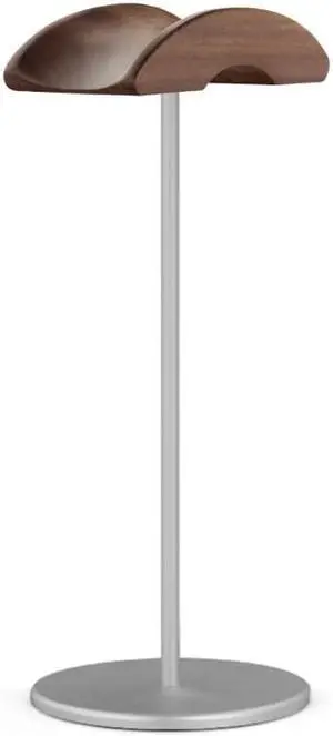 U-Shape Headset Rack on Desktop for Home Dlsplay Accessories in Walnut Wood(Silver) U-Shape Headset Rack on Desktop for Home Dlsplay Accessories in Walnut Wood(Silver)