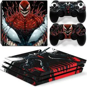 Venom Vinyl Skin Sticker for PS4 Pro Console 2 Controllers Decal Full Film Para Game Accessories(TN-P4Pro-7268)