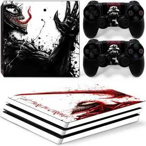 Venom Vinyl Skin Sticker for PS4 Pro Console 2 Controllers Decal Full Film Para Game Accessories(TN-P4Pro-7273)