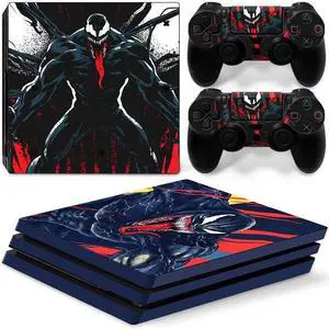 Venom Vinyl Skin Sticker for PS4 Pro Console 2 Controllers Decal Full Film Para Game Accessories(TN-P4Pro-7275)