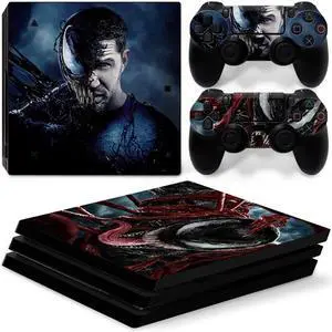 Venom Vinyl Skin Sticker for PS4 Pro Console 2 Controllers Decal Full Film Para Game Accessories(TN-P4Pro-7276)