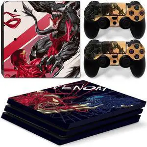 Venom Vinyl Skin Sticker for PS4 Pro Console 2 Controllers Decal Full Film Para Game Accessories(TN-P4Pro-7282)