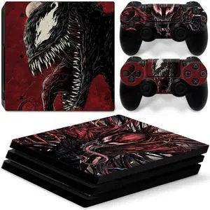 Venom Vinyl Skin Sticker for PS4 Pro Console 2 Controllers Decal Full Film Para Game Accessories(TN-P4Pro-7280)