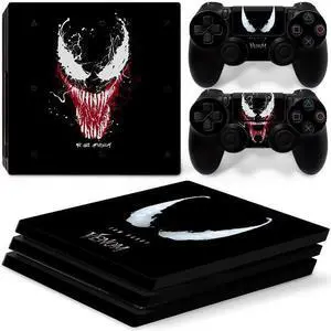 Venom Vinyl Skin Sticker for PS4 Pro Console 2 Controllers Decal Full Film Para Game Accessories(TN-P4Pro-7281)