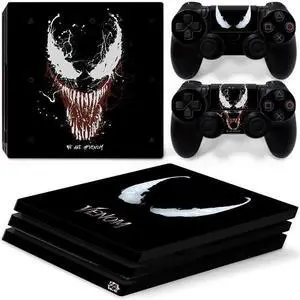 Venom Vinyl Skin Sticker for PS4 Pro Console 2 Controllers Decal Full Film Para Game Accessories(TN-P4Pro-7283)