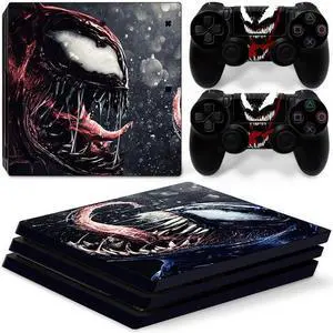 Venom Vinyl Skin Sticker for PS4 Pro Console 2 Controllers Decal Full Film Para Game Accessories(TN-P4Pro-7291)
