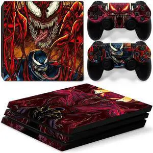 Venom Vinyl Skin Sticker for PS4 Pro Console 2 Controllers Decal Full Film Para Game Accessories(TN-P4Pro-7292)
