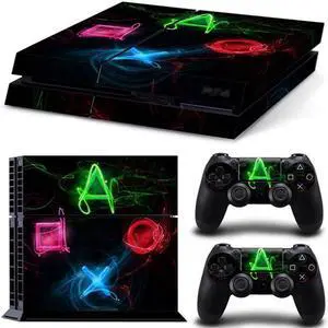 Printing Cartoon Game Console Vinyl Skin Sticker for PS4 PS 4 Controller GamePad Decal Full Protective Film(TN-PS4-2456)