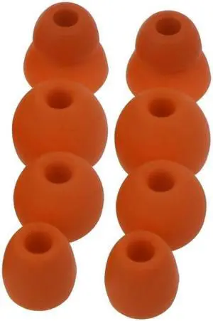 4Pair Silicone Earbuds Ear Tips In-Ear Earphone Soft Cover for Power(Red)
