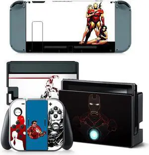 Anime Iron Man Thor Skin Sticker Decal for Switch Console  Controller Dock Skin Vinyl(TN-Switch-5397)