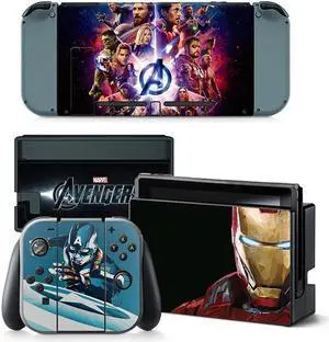 Anime Iron Man Thor Skin Sticker Decal for Switch Console  Controller Dock Skin Vinyl(TN-Switch-5394)