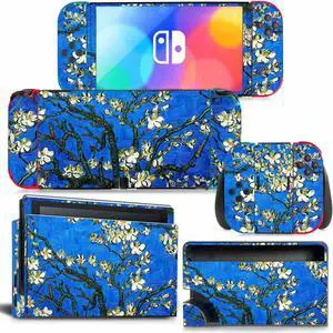 Flowers of Wealth Skin Sticker Decal for Switch Console  Controller Dock Skin Vinyl Para Protective Film(1154)