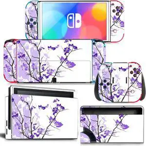 Flowers of Wealth Skin Sticker Decal for Switch Console  Controller Dock Skin Vinyl Para Protective Film(1157)