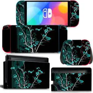 Flowers of Wealth Skin Sticker Decal for Switch Console  Controller Dock Skin Vinyl Para Protective Film(1159)