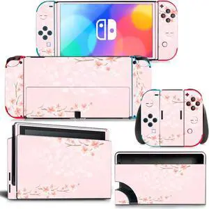 Flowers of Wealth Skin Sticker Decal for Switch Console  Controller Dock Skin Vinyl Para Protective Film(1165)