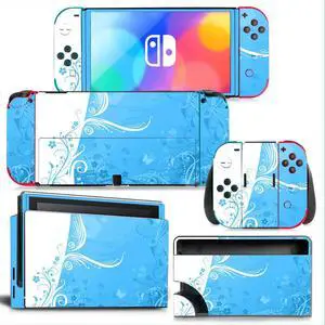 Flowers of Wealth Skin Sticker Decal for Switch Console  Controller Dock Skin Vinyl Para Protective Film(1163)