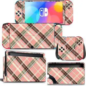 Christmas Candy Color Skin Sticker Decal for Switch NSConsole  Controller Dock Skin Vinyl Para(1202)