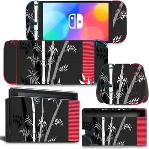 Flowers of Wealth Skin Sticker Decal for Switch Console  Controller Dock Skin Vinyl Para Protective Film(1171)