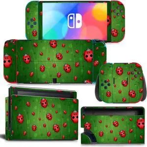 Flowers of Wealth Skin Sticker Decal for Switch Console  Controller Dock Skin Vinyl Para Protective Film(1172)