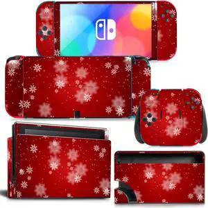 Christmas Candy Color Skin Sticker Decal for Switch NSConsole  Controller Dock Skin Vinyl Para(1208)