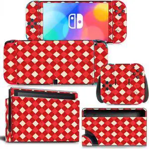 Christmas Candy Color Skin Sticker Decal for Switch NSConsole  Controller Dock Skin Vinyl Para(1207)