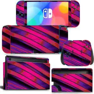 Christmas Candy Color Skin Sticker Decal for Switch NSConsole  Controller Dock Skin Vinyl Para(1214)