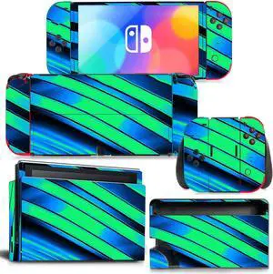 Christmas Candy Color Skin Sticker Decal for Switch NSConsole  Controller Dock Skin Vinyl Para(1217)