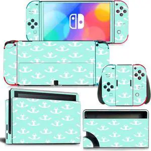 Christmas Candy Color Skin Sticker Decal for Switch NSConsole  Controller Dock Skin Vinyl Para(1216)