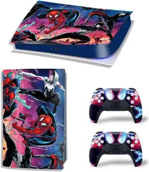 Vinyl Skin Sticker For PS5Digital PS5 Game Console Game Handle Full Cartoon Protective Film(TN-PS5Digital-4280)