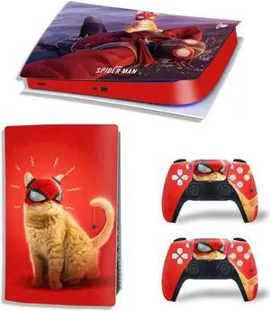 Vinyl Skin Sticker For PS5Digital PS5 Game Console Game Handle Full Cartoon Protective Film(TN-PS5Digital-4285)