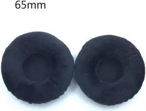 2Pieces Comfortable Earpads  Cushion 60mm-110mm Headphone Earmuffs(65mm)