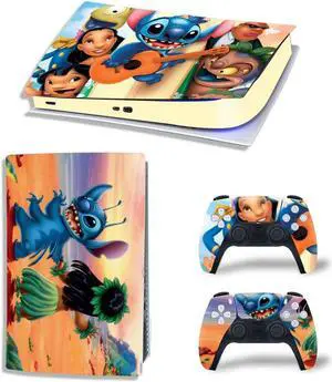 Stitch Vinyl Skin Sticker For PS5Digital PS5 Game Console Handle Protective Film(TN-PS5Digital-3645)